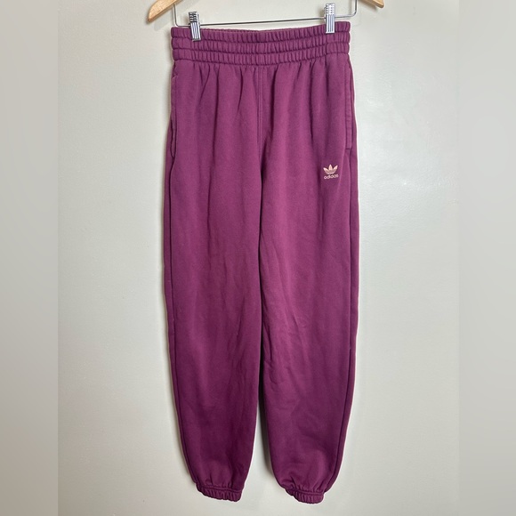 adidas Pants - Adidas Purple Joggers Size S | Thick Fabric | High Rise Sweatpants